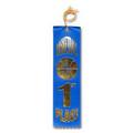 2"x8" 1st Place Stock Event Ribbons (Basketball) Carded